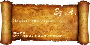 Szalai Aniziusz névjegykártya